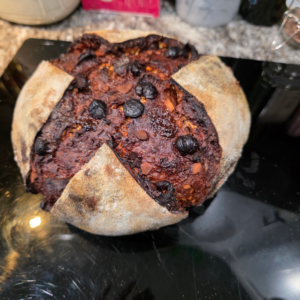 🍫☕🔥 Double Chocolate Chocolate Chip Espresso Sourdough Loaf