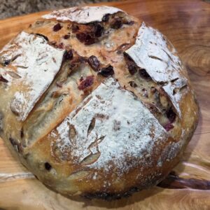 🍞🍒🔥 Cranberry Pecan Sourdough Loaf