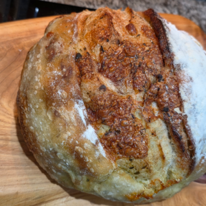 🌿🧀 Pesto Parmesan Sourdough Loaf