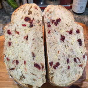 🍒🔥🧀 Cranberry Sunflower Pepperjack Sourdough Loaf