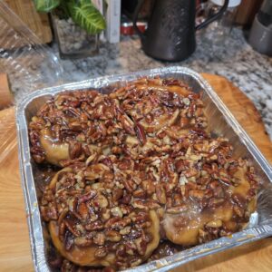 🍥 Sourdough Pecan Sticky Buns 